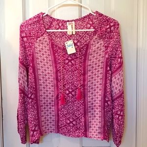 Justice tunic top, Girl's size 12, NWT